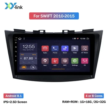 9 COLIŲ ekranas, Android 8.1 Automobilių vaizdo multimedijos Grotuvo Suzuki Swift 2011 2012 2013 Automobilio Radijo, GPS Navigacijos sistema