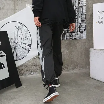 NiceMix vyriški drabužiai, sporto kelnės moterims ins high street atsitiktinis kelnės streetwear derliaus spausdinti korėjiečių pora techwear
