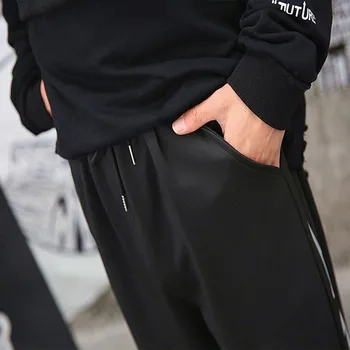 NiceMix vyriški drabužiai, sporto kelnės moterims ins high street atsitiktinis kelnės streetwear derliaus spausdinti korėjiečių pora techwear