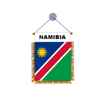 RYTE užsakymą saulės trijų spalvų siūlėmis Namibijos nacionalinių valiutų vėliavos namų, automobilių langų apdaila
