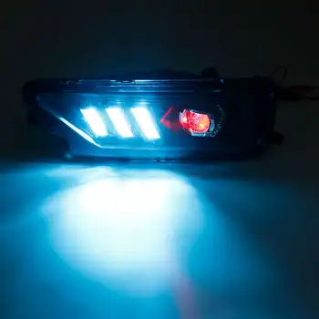 Pora Bamperio Priešrūkinis Žibintas Posūkio Signalo Lemputė LED DRL Dienos Veikia Šviesos diodų (LED) Šviesos Lempų VW už Amarok 