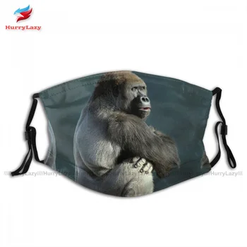 Kvėpuoti Lengva Suaugusiųjų Gorila Veido, Burnos Kaukę Įdomus Poliesteris Modelio Veido Kaukė Su Filtru