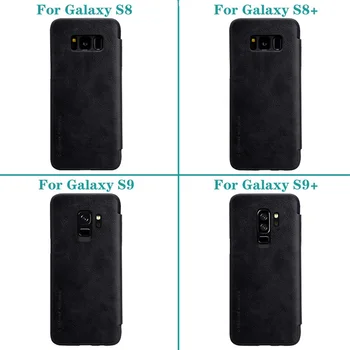 Samsung Galaxy S8 S8 S9+ S9+ Plus Flip Case Nillkin Čin Odos Kortelė Kišenėje Piniginės 