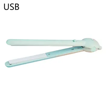 Nešiojamas Belaidis USB Mini Plaukų ištiesinimo priemonės Butas Curler Plaukų Tiesinimo Geležies Įrankis Kelionės