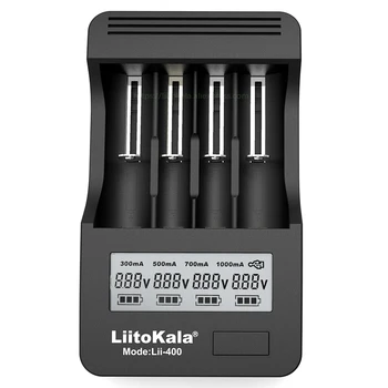 Liitokala lii-400 lii-500 Baterijos Kroviklis Lii300 Lii-PD4 18650 už 26650 18500 21700 3.7 V, Li-ion ir NiMH AA AAA baterijos