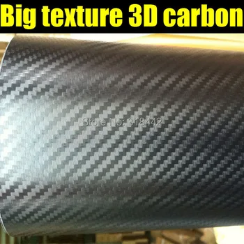 Didelis tekstūros 3d anglies pluošto plėvelė su oro burbuliukai nemokamai su dydis: 10/20/30/40/50/60cmX152cm/Daug nemokamas pristatymas