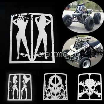Kaukolė/Skeleton/Panele/Angel&Devil ATV Quad Išjungti Kelių Racing Radiatoriaus Grotelės Už Yamaha Banshee 350 Grotelės Guard Dangtis