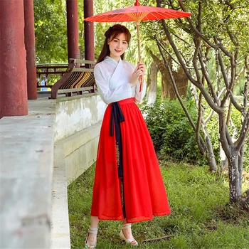 2020 Naujienos Hanfu Suknelė Mergina Kinų Stiliaus Siuvinėjimų Kasdien Moterys Tradicinių Kostiumų Liaudies Šokių Apranga, Derliaus Šalis, Yangko Tango