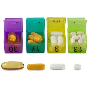 32 Tinklų Mėnesio Tabletes Organizatorius Lauke Medicina Tablet Balionėlio Laikiklis Medicina Konteinerių Atveju Kelionės Dienos Tablečių Laikymo Dėžutė