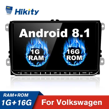 Hikity Android 8.1 Automobilio Multimedijos Grotuvas, 2 Din 9