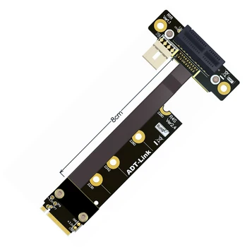 8G/bps PCIE x1 pci-e 1x 3.0 M. 2 raktas M Stovo Adapteris Kortelės Pratęsimo Juostelės Kabelis M2 raktas-M 1 Pci-express 3cm - 100cm