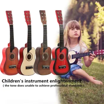 25 Colių Liepų Akustinė Gitara su nemokamu Koncerto Maišą Pasiimti Stygos Muzikos Instrumentai Vaikams, Vaikams, Pradedantiesiems