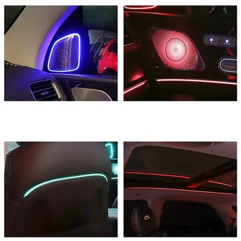 LED dienos šviesos tinka Mercedes-Benz GLE W167 viduryje šviesos dangtis, aukštų dažnių garsiakalbių dangtis, stogo šviesos, 64, aplinkos šviesos