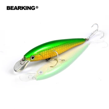 Mažmeninės žvejybos reikmenys naujas modelis,Bearking puikus veiksmų minnow,78mm/9.2 g, nardymo 0.8-1.2 m sustabdomas masalas , 5 spalvas rinktis