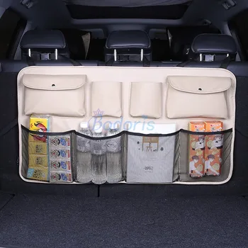 Toyota Fortuner Innova RAV4 Highlander Galiniai bagažo skyriaus Sėdynė Atgal Saugojimo Krepšys Bagažo Tinkleliai Hook & Loop Automobilių Organizatorius Priedai