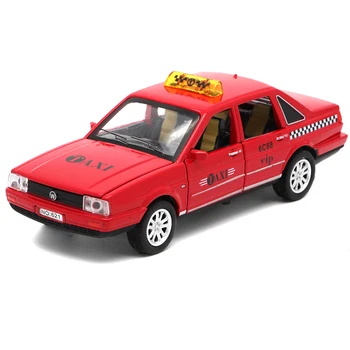 1:32 Žaislas Automobilis Santana taksi Metalo Žaislas Lydinio Automobilių Diecasts & Žaislinės Transporto priemonės Automobilio Modelio Miniatiūra Masto Modelio Automobilių Žaislas Vaikams