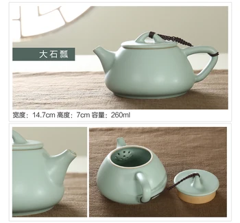 Keramikos arbatinukas, vandens puodelis, Kinų ledo plyšių glazūra, pavyzdžiui, krosnies spalvos jūros vandens puodelis, filtras arbatinukas, 
