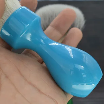 Dscosmetic 26mm super minkštos sintetinių plaukų mazgų skutimosi šepetėlis su mėlyna dervos rankenėlė, vyras šlapio skutimosi naudoti