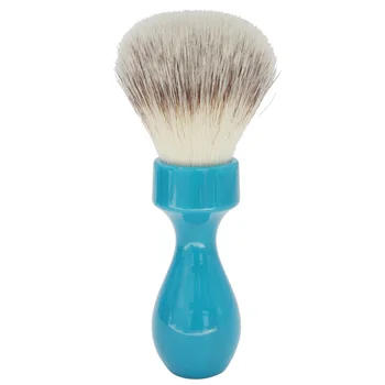 Dscosmetic 26mm super minkštos sintetinių plaukų mazgų skutimosi šepetėlis su mėlyna dervos rankenėlė, vyras šlapio skutimosi naudoti