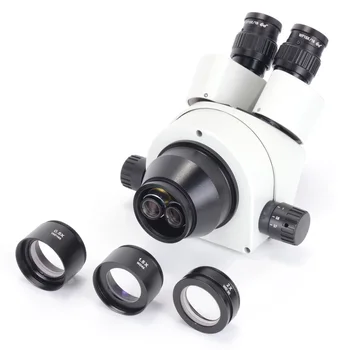 1PCS0.5X WD165 1,5 X WD45 2X WD30 SZM Pagalbiniai Tikslas Objektyvo Zoom Stereo Mikroskopas Sriegis 48mm Žiūronų Trinokulinis Mikroskopą