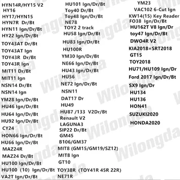 LiShi 2 in 1 HU136 YH65 HON77 HU71 ICF30 HU100(10 cut) FORD2017 TOY47 WT47T Spynų Priemonės Visų Tipų