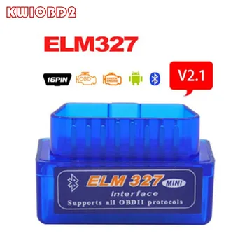 Super Mini Elm327 Bluetooth V2.1 OBD2 Skaneris ELM 327 Bluetooth Smart Automobilių Diagnostikos įrankis, ELM 327 Sąsaja