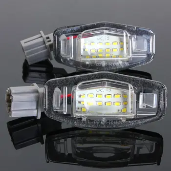 2vnt 18 LED Automobilių Skaičius Licenciją Plokštelės Šviesos Lempos Klaidų Honda Accord 