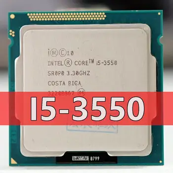 Intel Core i5-3550 i5 3550 Quad-Core Procesorius (6M Cache, 3.3 GHz), LGA1155 PC kompiuterio Desktop CPU