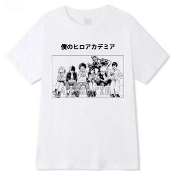 Vasaros Viršūnes Anime Boku No Herojus Akademinės Bendruomenės Spausdinti Harajuku Animacinių Filmų Vyrai T-Shirt