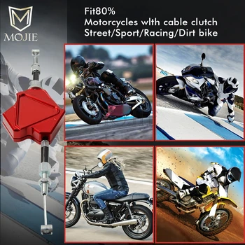 Motociklo CNC Aliuminio Stunt Sankabos Svirtį Lengvai Traukti Kabelių Sistema 