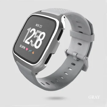Naujas Atvykimo 2 1 atveju+juostos Fitbit Versa / versa lite Apyrankės Dirželio Smart Watch Band Dirželis, Minkštas Watchband Pakeitimo