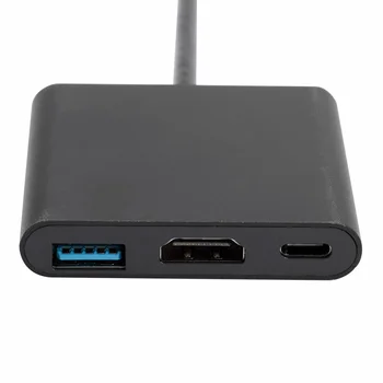 USB3.1 Hub Tipo C iki 4K USB3 HDMI.0 PD Įkroviklis USB-C Adapter 3 in 1 Splitter Konverteris, skirtas PC Nešiojamą kompiuterį 
