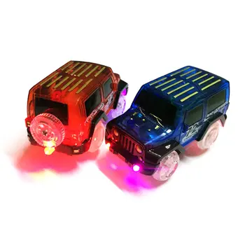 Elektroninės Automobilių Žaislas LED light up s skirtas Švyti Lenktynių Trasoje Mirksi Vaikas Geležinkelio Šviesos Mašina brinquedos žaislai vaikas