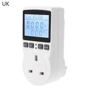 Skaitmeninis Galios Matuoklis Lizdas ES/JAV/UK Plug Energijos Skaitiklis Srovė Vatų Elektros Sąnaudų Matavimo Stebėti Galios Analizatorius