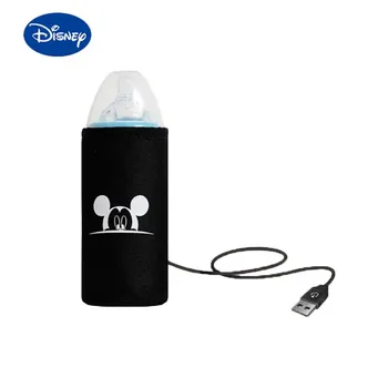 Disney Mickey Animacinių filmų USB Šildytuvas Vystyklų Krepšys Butelis Šilčiau Šuniukų Šėrimo Priedų