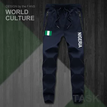 Nigerija Nijeriya Nigerijos NG mens kelnės poilsiu jumpsuit sweatpants kelio prakaito sporto vilnos taktinis atsitiktinis tautos šalį