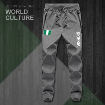 Nigerija Nijeriya Nigerijos NG mens kelnės poilsiu jumpsuit sweatpants kelio prakaito sporto vilnos taktinis atsitiktinis tautos šalį