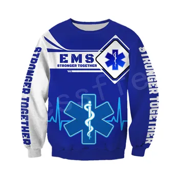 Tessffel greitosios Medicinos Pagalbos Technikas EMT EMS Paramedic NewFashion Unisex Puloveris 3DPrint Palaidinukė/Hoodies/zipper/Striukė s-14