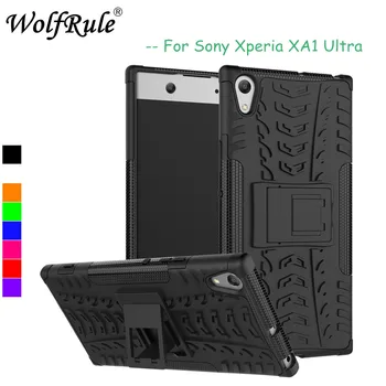 WolfRule Atvejui Sony Xperia XA1 Ultra Padengti Silikono + Plastikinis korpusas Sony Xperia XA1 Ultra Atveju, 