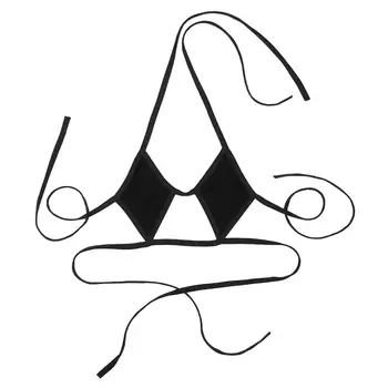 Moterų Erotiniai Apynasrio Kaklo Rhombic Formos Puodeliai Backless Savarankiškai kaklaraištis Mini Micro moteriškas apatinis Trikotažas, Bikini Liemenėlė Viršų