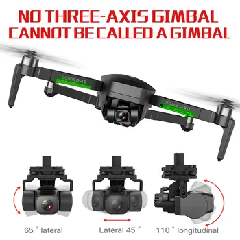 2020 naujas SG906 Pro 2 Kameros Tranai 1.2 KM FPV 3-ašis Gimbal 4K Kamera, Wifi, GPS RC Drone žaislas keturių krypties profesinės lankstymo drone