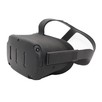 VR Veido Pad Set Pakeitimo Dalis Lightproof Silikono Ne Slydimo Galvos Dangtelis, Priekiniai Apsauginį kiautą, Oculus Quest