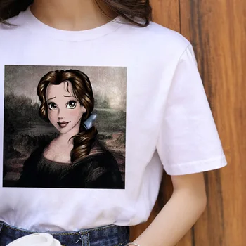 Camiseta divertida de la Mona Lisa para mujer, camiseta de moda de verano, pantalón corto savaiminio de manga corta para mujer, ca