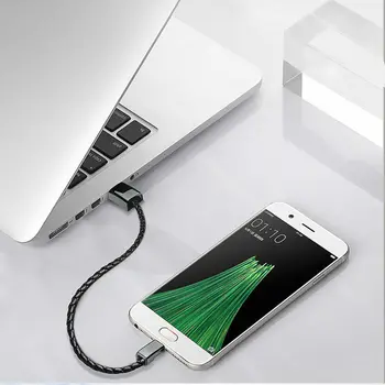 Lauko Nešiojamų Odos Mini Micro USB Apyrankė Įkroviklis Duomenų Įkrovimo Kabelis Sinchronizavimo Laidą iPhone6 6s 