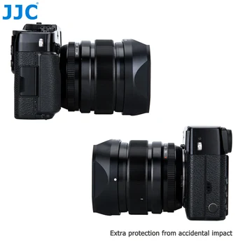 JJC Objektyvo Gaubtą, už Fujinon XF 23 mm F1.4 & 56mm F1.2 R (APD) ant Fuji X-T30 X-T20 X-T10 X-Pro2 X-Pro1 X-T3 X-T2 XT3 Pakeisti LH-XF23