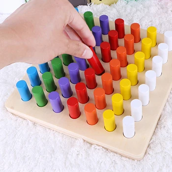 Nauji Mokomieji Žaidimai, Cilindrų Lizdų Blokų, Mediniai Matematikos Žaislai Vaikams 1-3 Metų Amžiaus Montessori Medžiagų Montessori Žaislai
