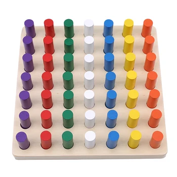 Nauji Mokomieji Žaidimai, Cilindrų Lizdų Blokų, Mediniai Matematikos Žaislai Vaikams 1-3 Metų Amžiaus Montessori Medžiagų Montessori Žaislai