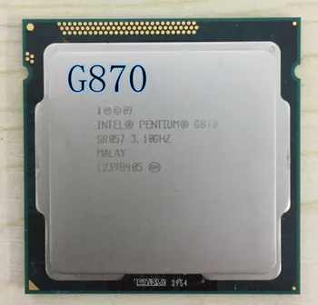 Intel Pentium G870 g870 Procesorius 3.1 GHz, 3MB Cache, LGA1155 Dual-Core 65W CPU Desktop scrattered