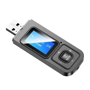 USB Bevielio 5.0 Imtuvas Siųstuvas, Audio Adapteris LCD Ekranas 3.5 mm AUX-Bevielio Stereo Muzikos Adapteris