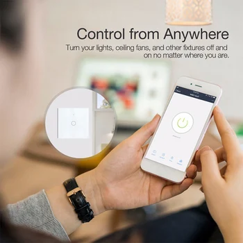 WiFi Smart Šviesos Jungiklis Wireless Remote APP 